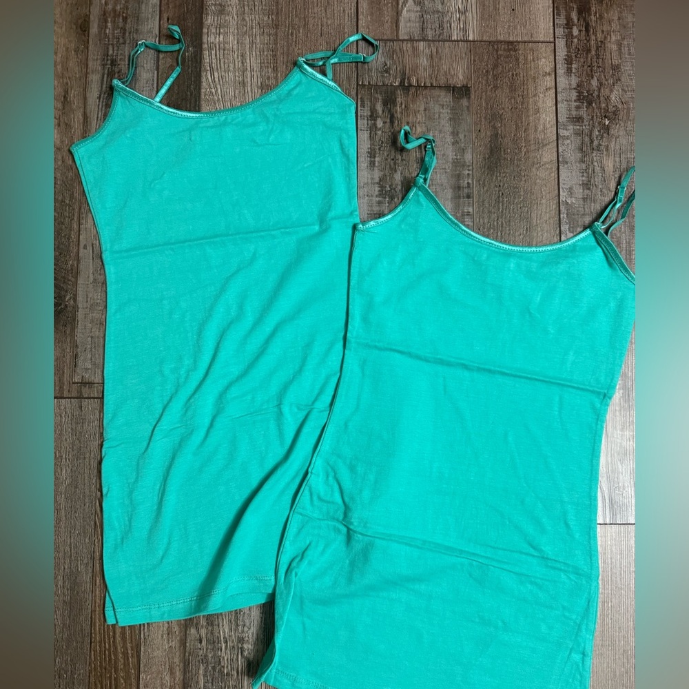 Bozzolo Turquoise Camisole Tank Top 2 Pack